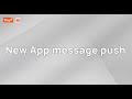 New App message push
