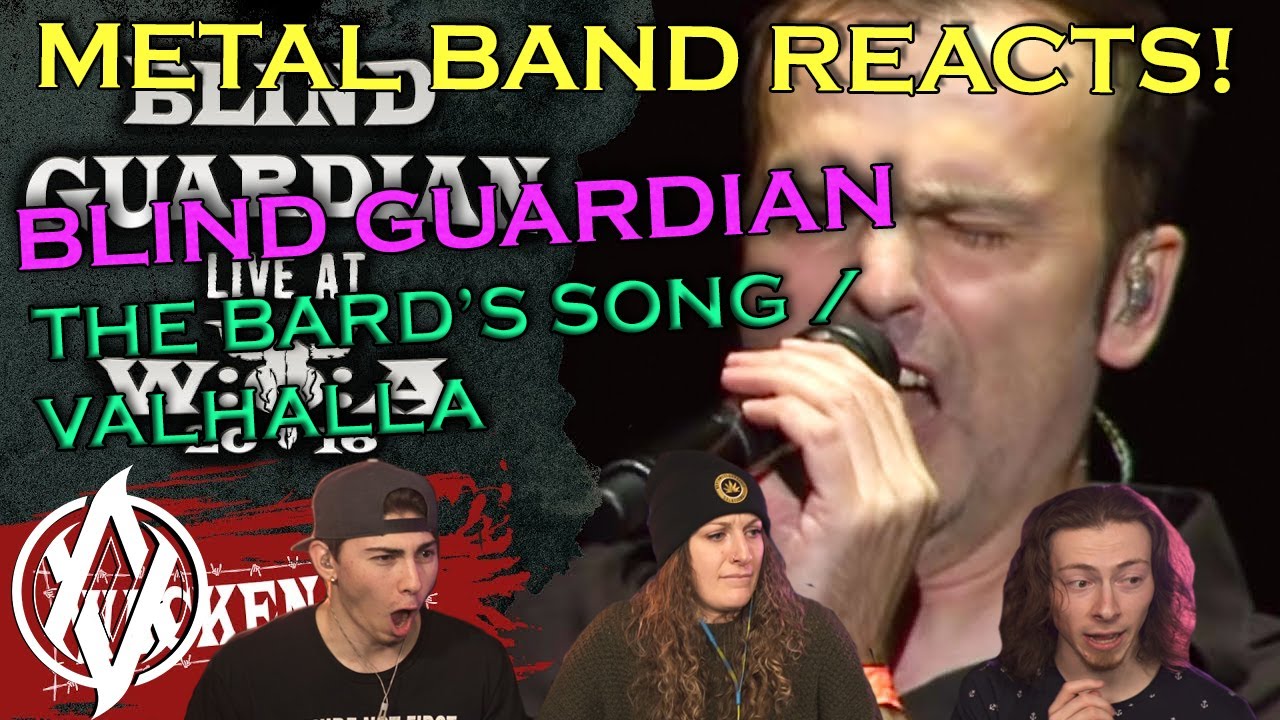 Blind Guardian - The Bard's Song / Valhalla (Live) REACTION | Metal Band Reacts! *REUPLOADED*