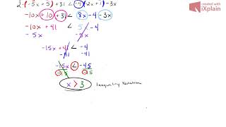 MATH 96 - Section 2.2 - Solving Inequalities