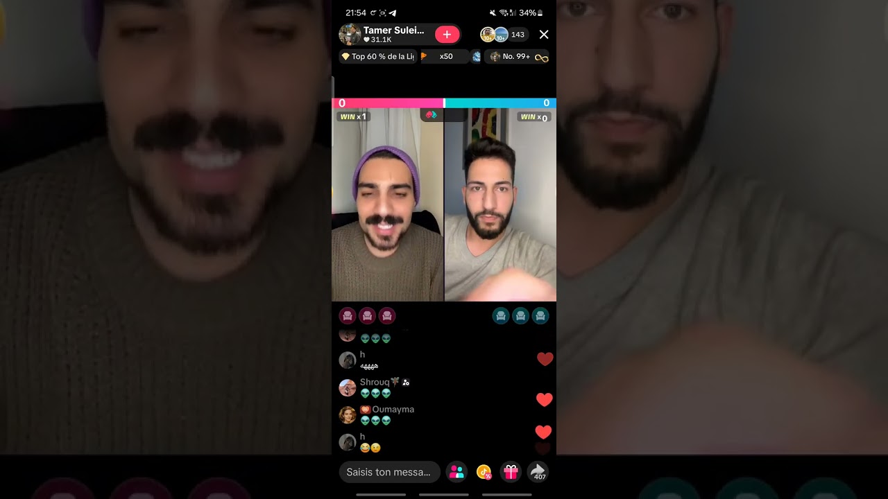 لايف تامر ومراد الجزائري وآدم وصدمة غير متوقعة على المباشر 😱😱