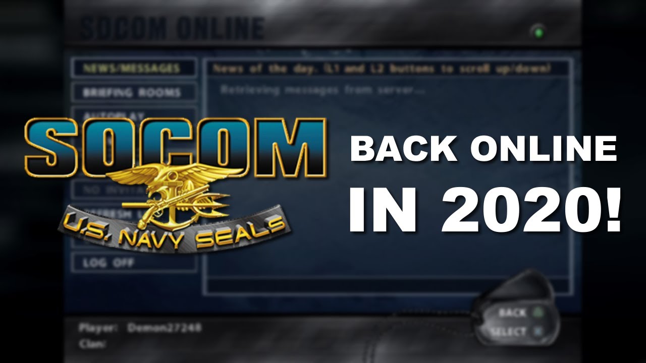 SOCOM 1: U.S. Navy SEALs - Back Online in 2020!
