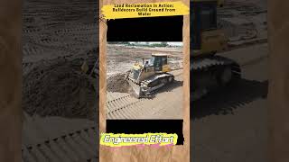 Land Reclamation in Action Bulldozers Build Ground from Water #EngineeredEffort