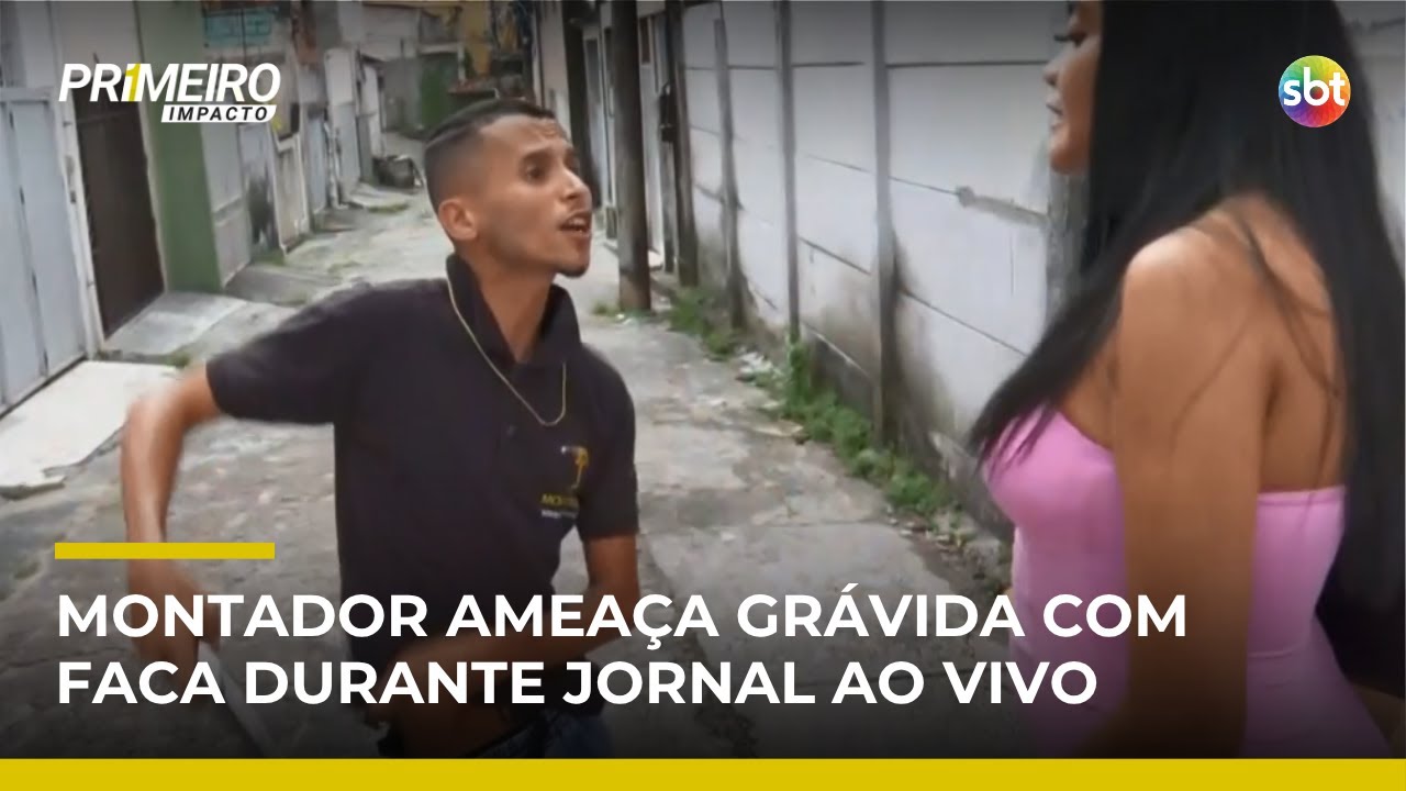 Grávida é ameaçada com faca durante transmissão ao vivo em Salvador | #PrimeiroImpacto