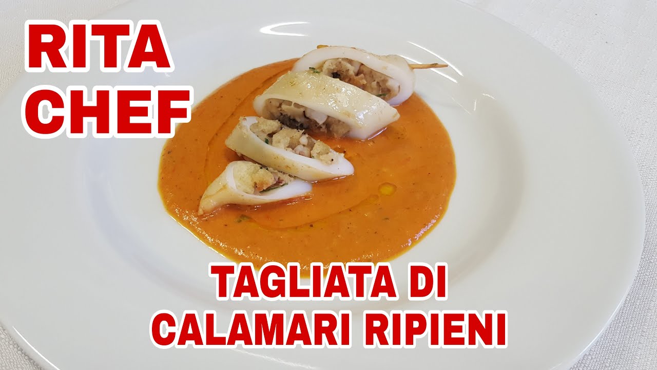 TAGLIATA DI CALAMARI RIPIENI⭐RITA CHEF | Gustosa e deliziosa.