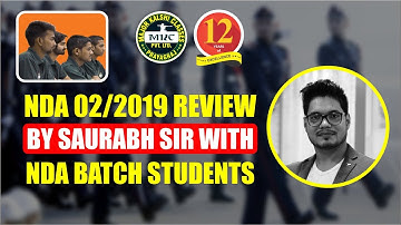 NDA 02/2019 Paper Review and Strategy by Saurabh Singh with Major Kalshi Classes Students