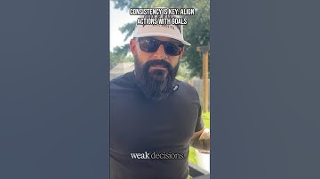 Consistency is Key, Align Your Actions with Your Goals