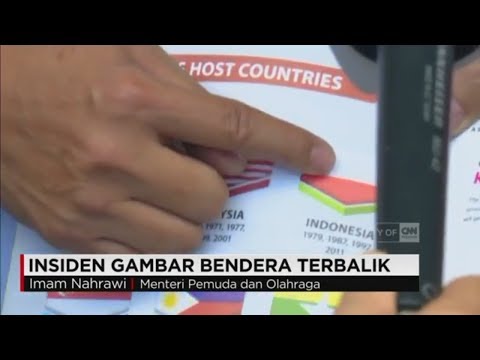 Terlalu! Bendera Indonesia Terbalik di Buku Souvenir Sea Games 2017 Malaysia