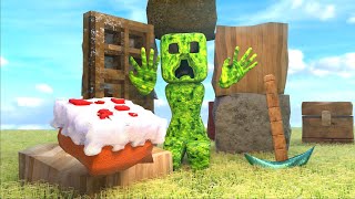 Minecraft Creeper Cake #Shorts