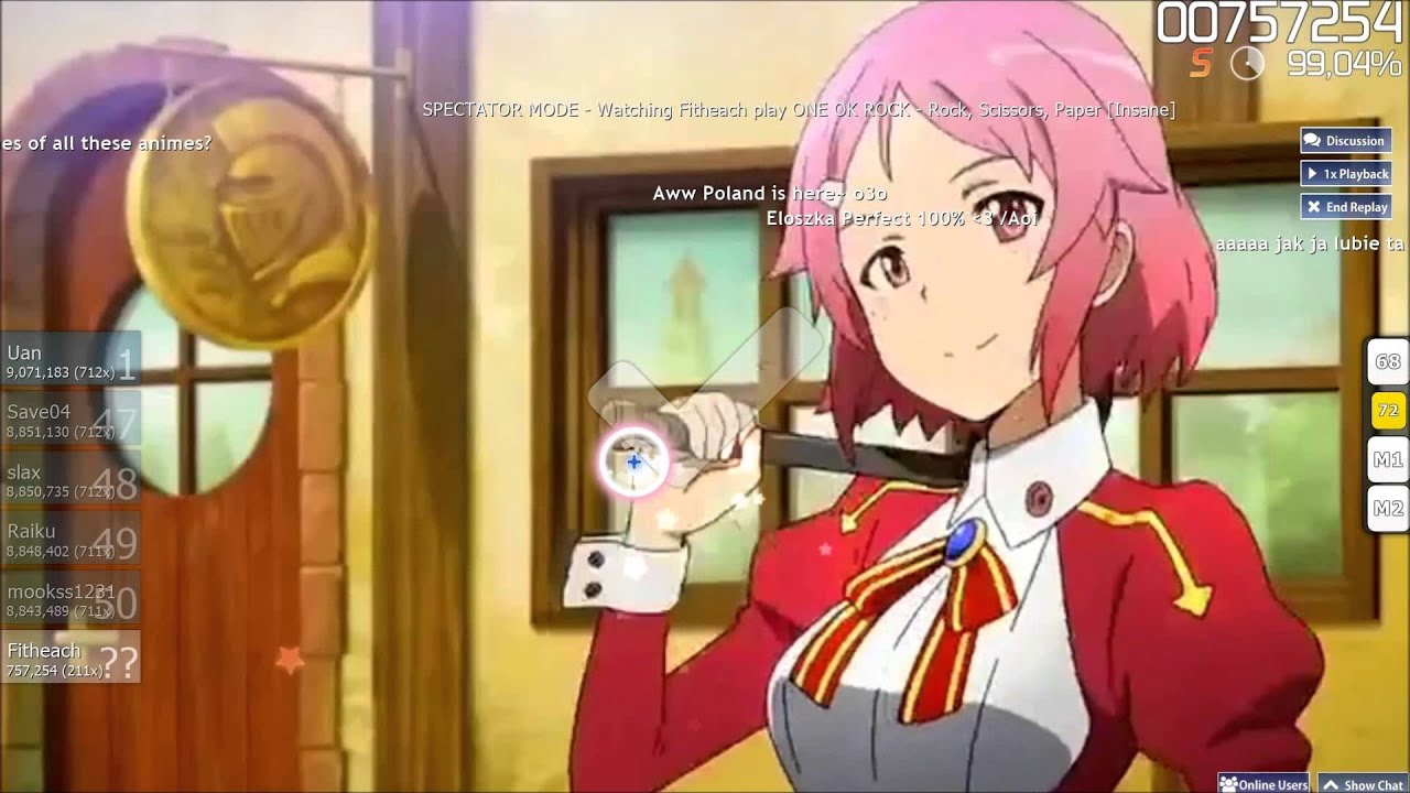 DGHgerman playing Osu! [Insane Difficulty]