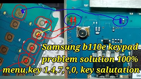 Samsung B110E menu,1,4,7,*,0 keypad problem solution100% & Samsung b110e/d (1,4,7,*,0,)keypad jumper