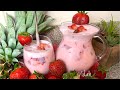 Strawberry Agua Fresca | Agua de Fresa Super Cremosa | Creamy Drink