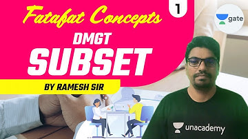 Subset | lec 1 | DMGT | Fatafat Concepts | GATE 2022 CS/IT | Ramesh Sir