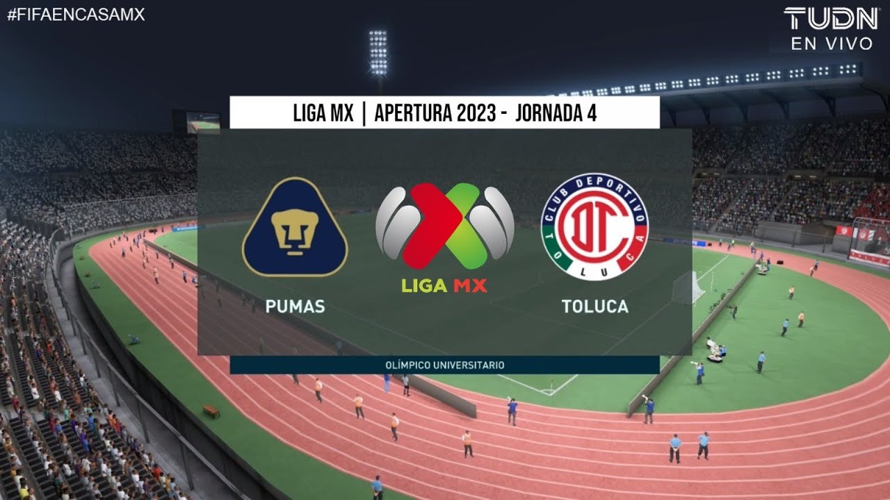Pumas vs Toluca | Jornada 4 APERTURA 2023 | LIGA MX | FIFA 22 - YouTube
