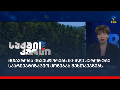 მთავრობა ინვესტორებს 50-მდე კურორტზე საპრივატიზაციო ქონებას შესთავაზებს
