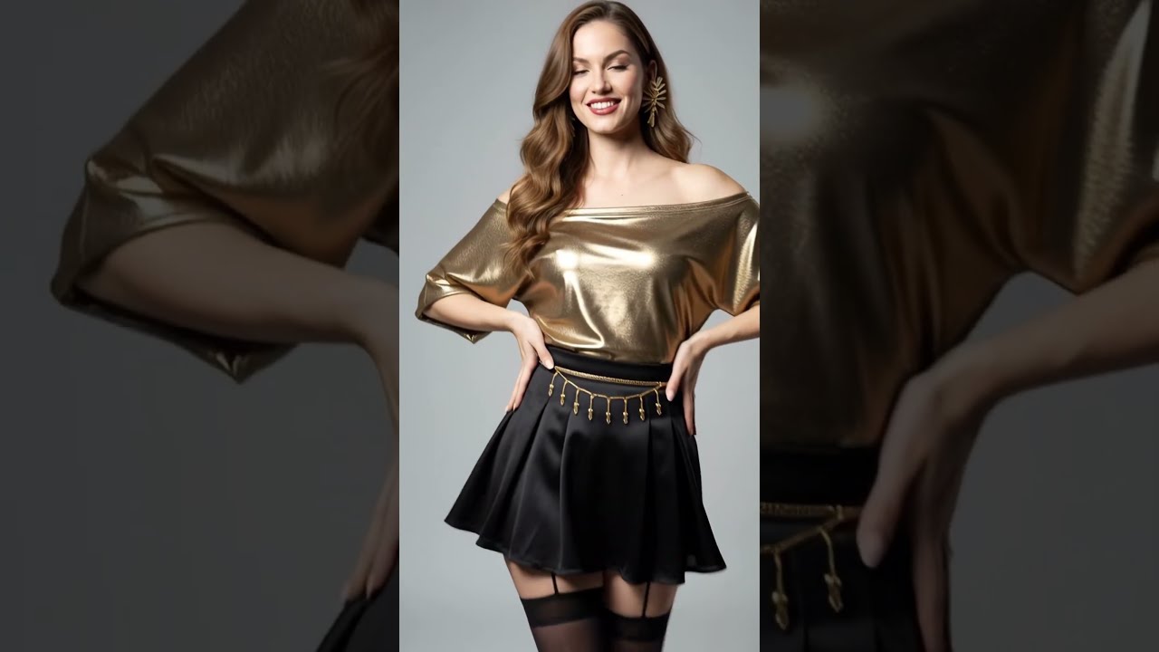 Gold in Motion | Fashion Dance Look ✨