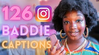 126 INSTAGRAM BADDIE CAPTIONS 👑 instagram captions 2023