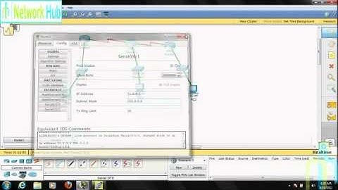 Network Hub Demo Lecture 3 : How to create a topology on Cisco Packet Tracer part2