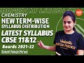 New Term-Wise Syllabus Distribution | Latest Syllabus By CBSE-Chemistry [Class 11&12 Board 2021/22]🔥