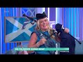 Louise Marshall plays her bagpipes for burns day -  25th Jan 2023