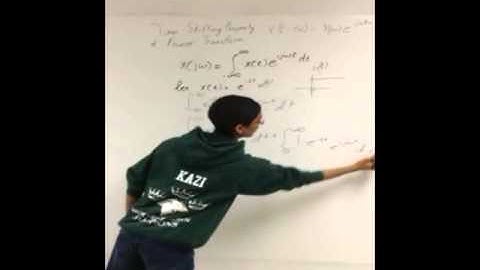 time shifting property of fourier transform