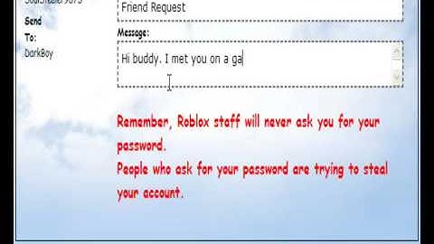 ROBLOX Tutorial Video How to send Friend Requests to your friends.