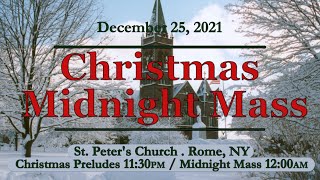 CHRISTMAS MIDNIGHT MASS AT ST PETERS CHURCH