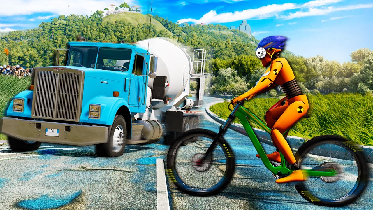 15 FORMAS de M0RR3R com BICICLETAS no BeamNG.drive