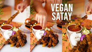 Malaysian Satay but VEGAN | No Tofu or Tempeh