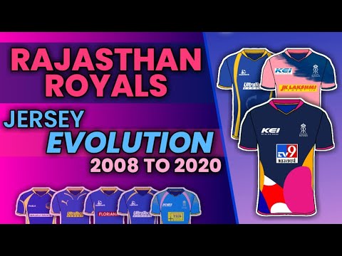 RAJASTHAN ROYALS JERSEY EVOLUTION • 2008-2020 #HallaBol