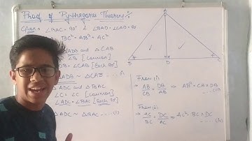 Proof of Pythagoras Theorem | Class-10th Chapter-6 Triangles | In easiest way