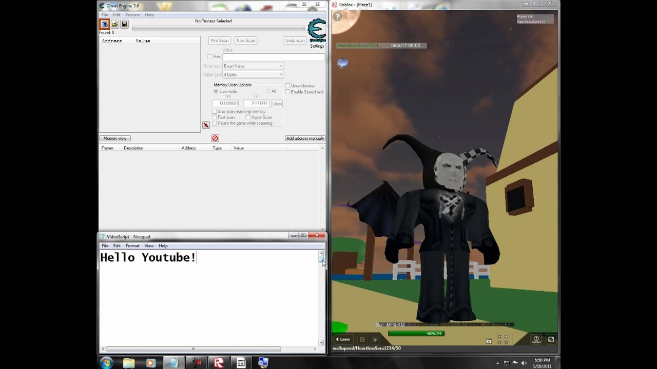 Roblox Hacks How To Do The Phasing Hack Walkspeed Hack Youtube