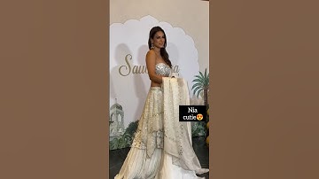 Nia sharma in white lehenga for diwali party #niasharma #diwalispecial #mercedesbenz #viral #ankita