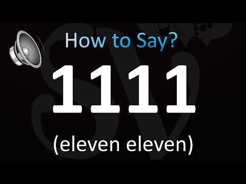 How To Pronounce 1111