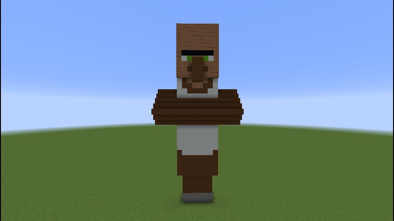 Tuto Minecraft Statue Villageois Boucher Youtube Tuto Minecraft Statue Villageois Boucher Youtube