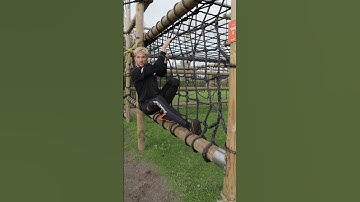 Snelle tip - Balkje onderlangs #survivalrun  #ocr #ropeclimbing
