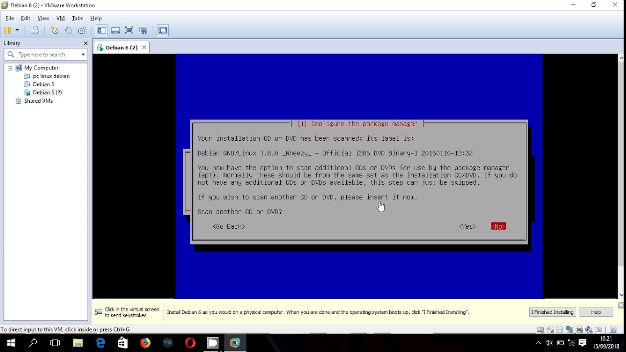 TUTORIAL CARA INSTAL DEBIAN VMWARE YouTube