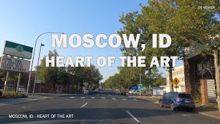 Moscow, ID - Driving Downtown 4K