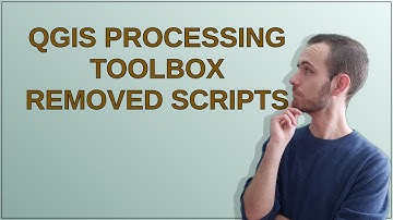 Gis: QGIS Processing Toolbox removed Scripts