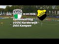 Samenvatting VVOG Harderwijk - DOS Kampen, competitie 1e klasse F, zaterdag 16 mei 2026.