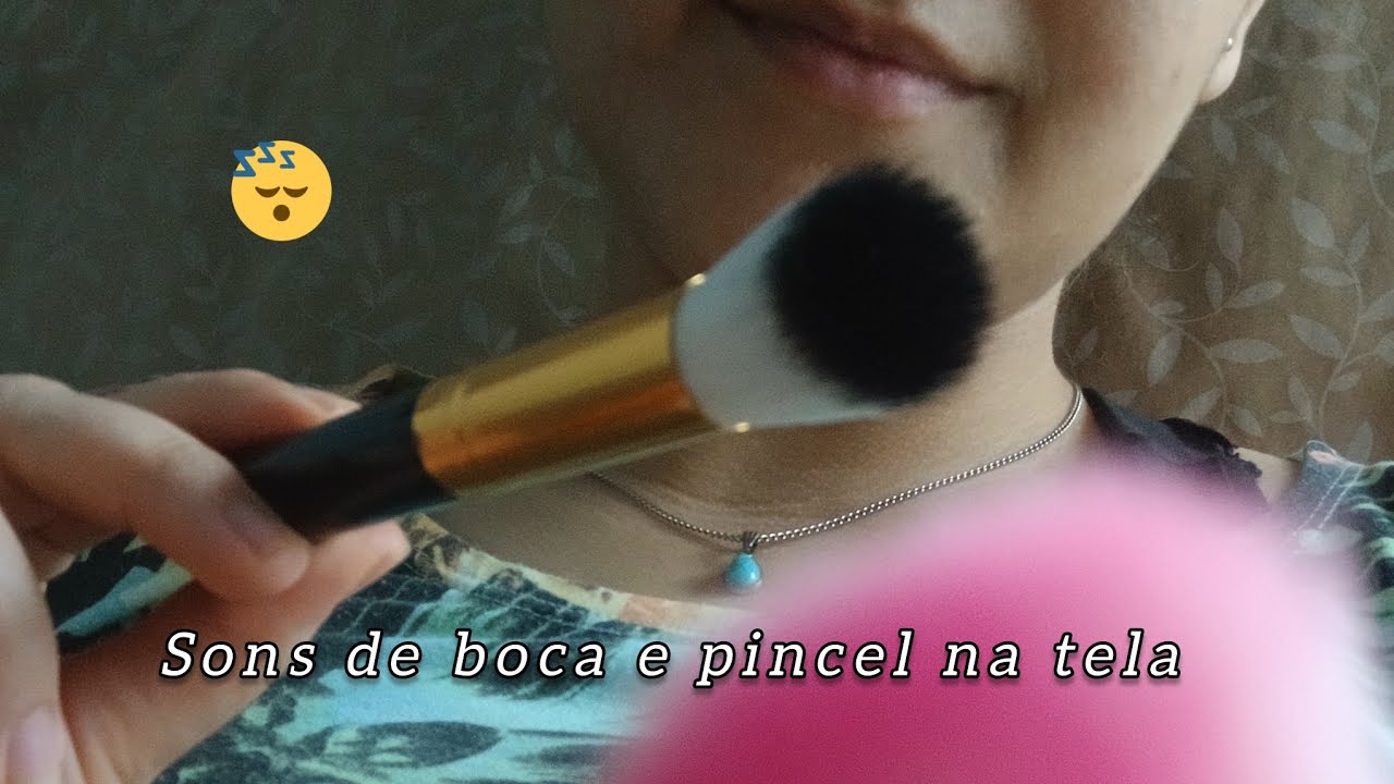 Asmr caseirinho - sons de boca e pincel na tela para você relaxar! 💤😴  #asmr #asmrcaseirinho #relax