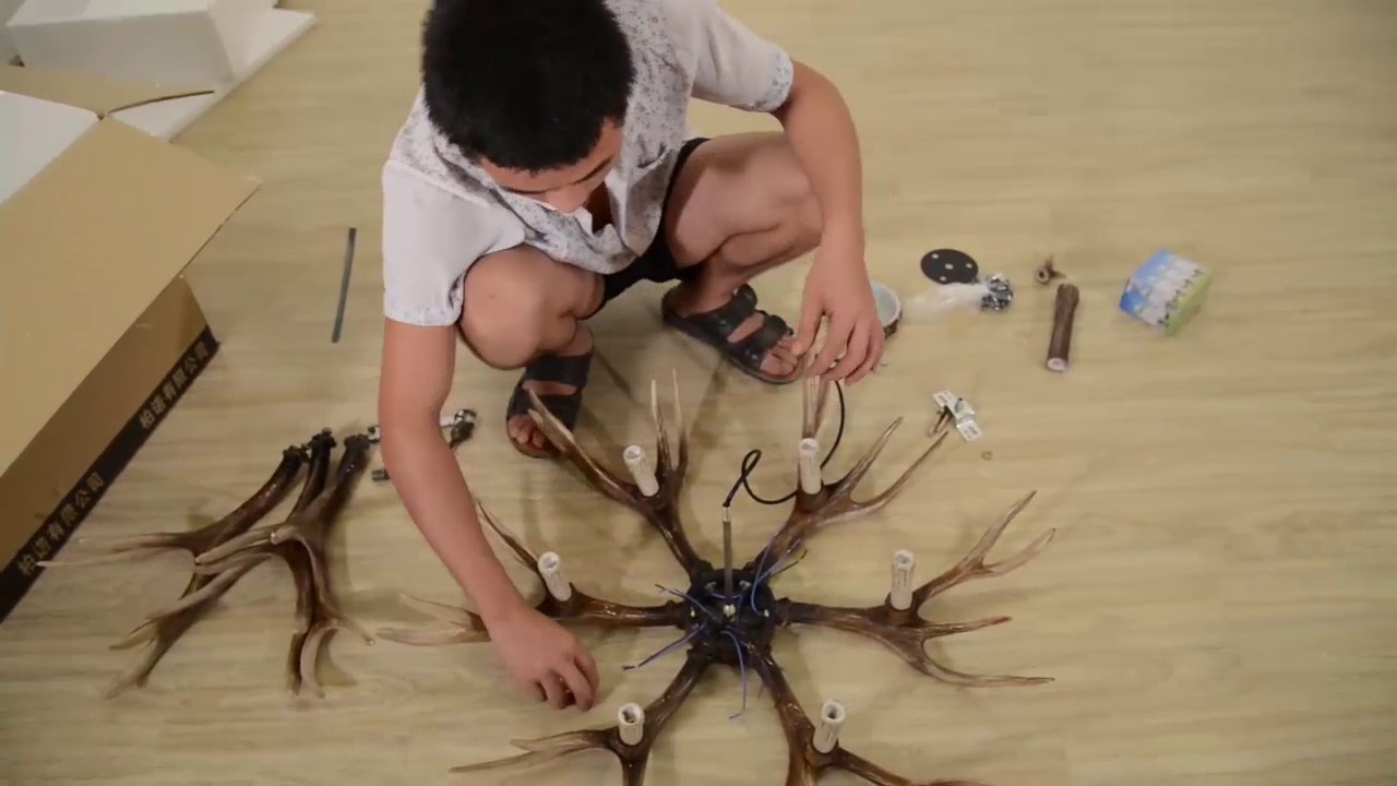 How To Install Antler Chandelier You How To Install Antler Chandelier