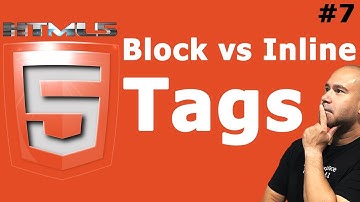 HTML Block vs Inline Elements & Tags - HTML Tutorial for Beginners