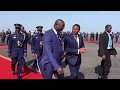 President Weah’s arrival to Lome, Togo to attend the Extraordinary ECOWAS Summit