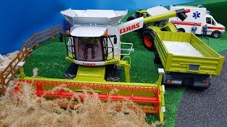 BRUDER RC tractor with trailer CRASH | RC fans video