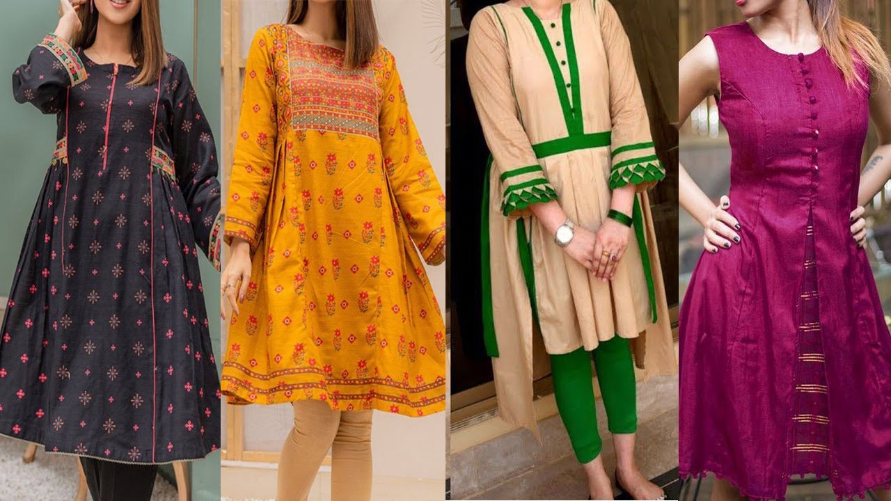 Share more than 91 frock style kurti pakistani - thtantai2