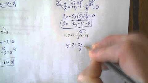 6 6 General Form of the Equation