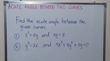 Acute Angle Between Two Curves