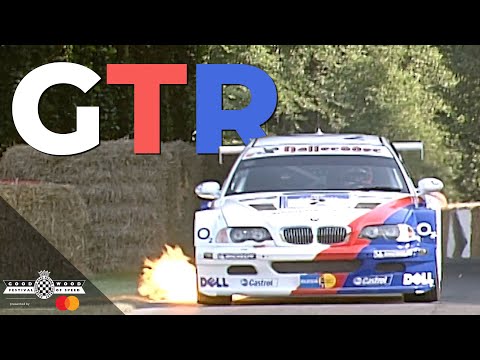 2001 BMW M3 E46 GTR spits flames at Goodwood Festival of Speed