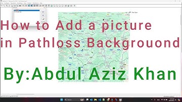How to add a map or a picture as Path loss 5 background in Urdu-Hindi Language