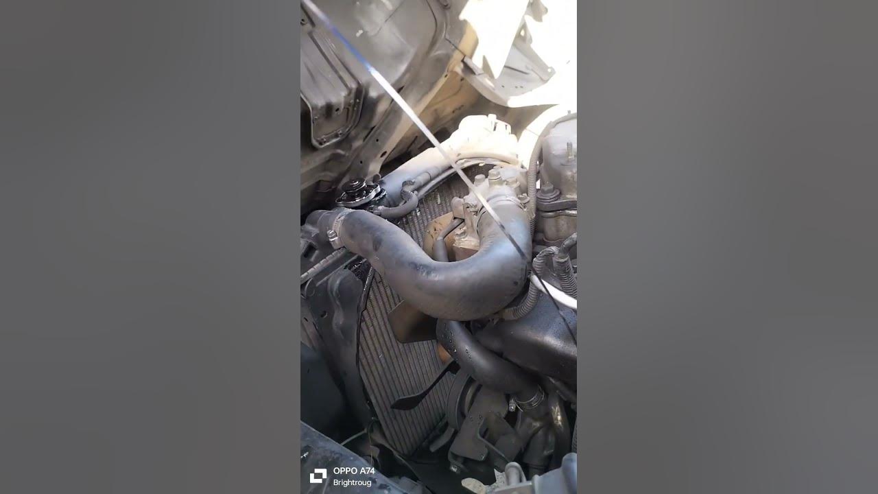 Oil mix in water oil cooler failure isuzu 4hl1 youtube